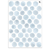 Tresxics Watercolour Dots Wall Stickers Blue
