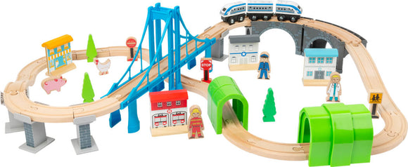 Small Foot Wooden Toy Train With Bridge