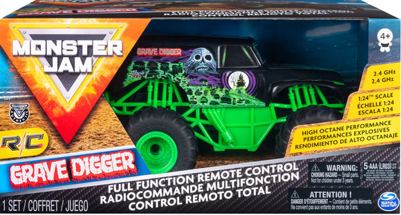Monster Jam 1:24 2.4 GHz Remote Control Grave Digger