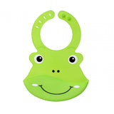 Nuby Roly Poly Silicone Bib Green