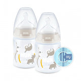 NUK First Choice Baby Bottle Set With Temperature Control 2-Pack 150ml 0-6m