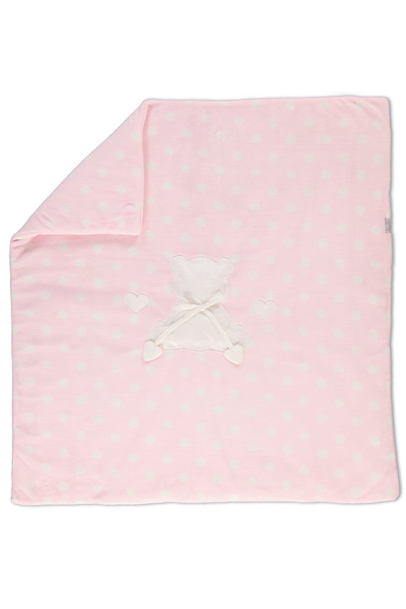 Bebetto Baby Blanket Pink Bear