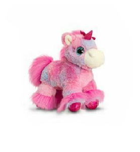 Keel Toys Glitter Gems Unicorn Pink Spotted 18cm