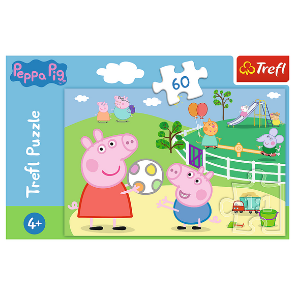 Trefl Jigsaw Puzzle Peppa Pig Fun With Friends - 60 Piece Puzzle