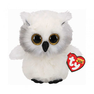 TY Austin The Owl Beanie Boo Soft Toy 15cm