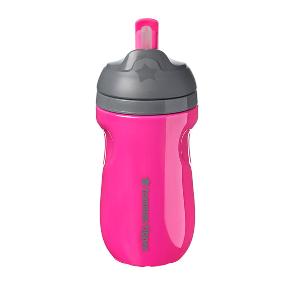 Tommee Tippee Insulated Straw Cup Pink 12m+ 260ml