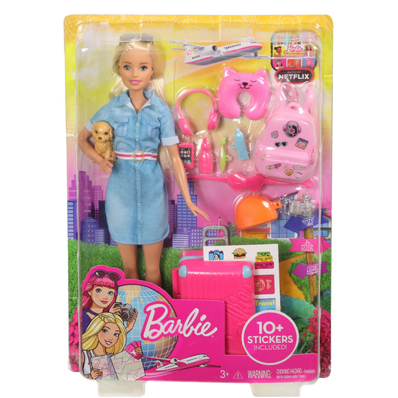 Barbie Travel Doll and Travel Accessories