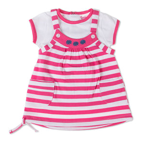 Babybol Striped Dress And Top Set (6-18mths)
