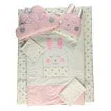 Bebetto Cot Bedding Set Pink Bunny