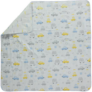 Bebetto Cotton Flannel Blanket Cars