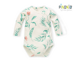 PINOKIO Wrap Baby Bodysuit Floral Green