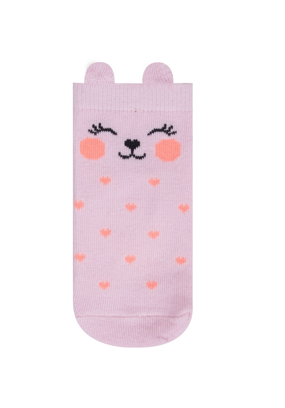 Yo Club Socks With Ears Cat Pink