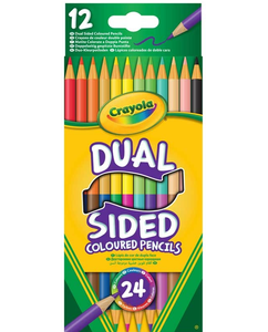 Crayola Dual Sided Coloured Pencils 12Pk