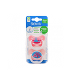 Dr Brown's Options Prevent Soother 2-Pack Pink 0-6m