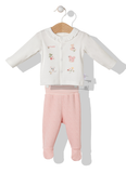 Bebetto Leggings and Top Set Squirrel Pink 2-Piece (0-6mths)