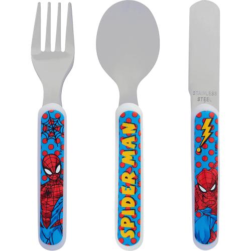 Polar Gear Spider-Man 3-Piece Metal Cutlery Set