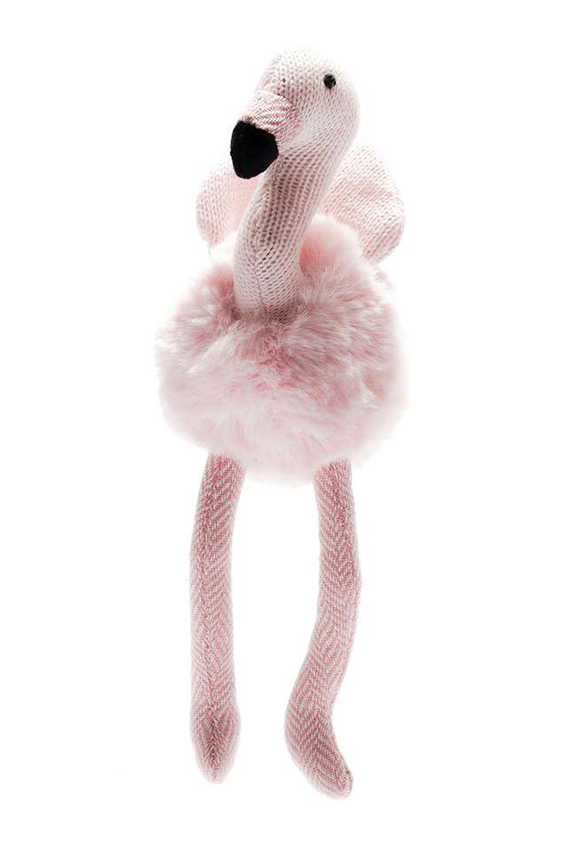 Best Years Knitted Pink Flamingo Baby Rattle