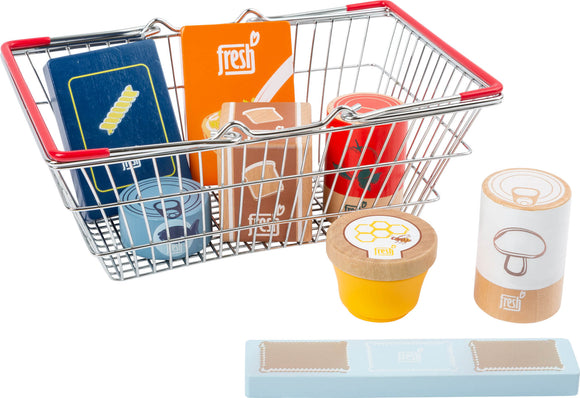 Small Foot Groceries Set in a Shopping Basket 'Fresh'