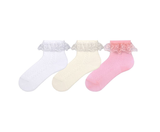Baby Girl Frilly Lace Socks 3Pk
