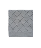 Bebetto Cotton Knitted Baby Blanket Openwork Grey