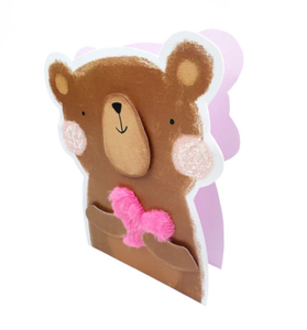 Second Nature HAPPY BIRTHDAY 3D Bear Greeting Card