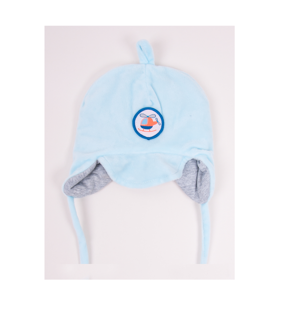 Baby Boy Plush Hat Blue Newborn