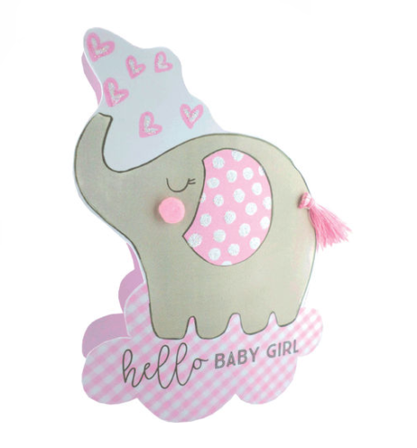 Second Nature HELLO BABY GIRL 3D Card