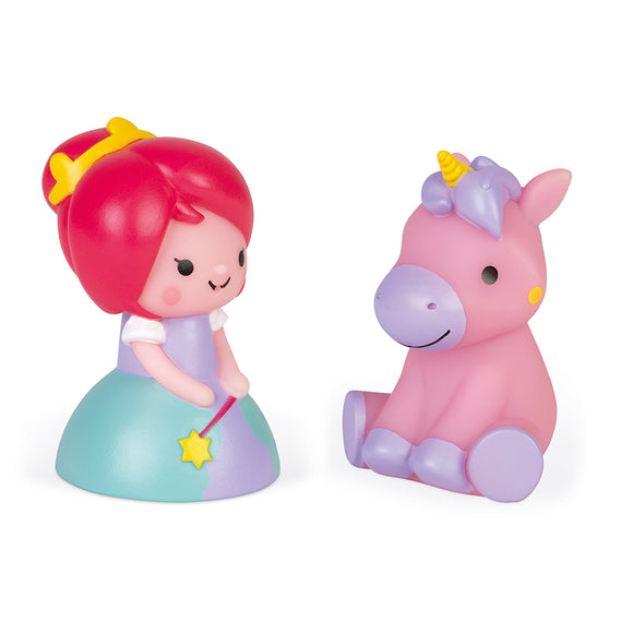 Janod Squirter Princess & Luminous Unicorn Bath Toys