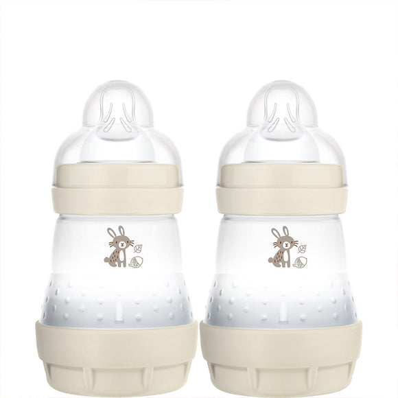 MAM Easy Start Baby Bottle 2-Pack 160ml Taupe 0+m