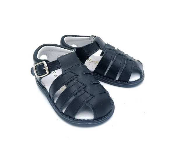 Aladino  Leather Sandals Navy
