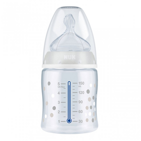 NUK First Choice Baby Bottle With Temperature Control 150ml 0-6m