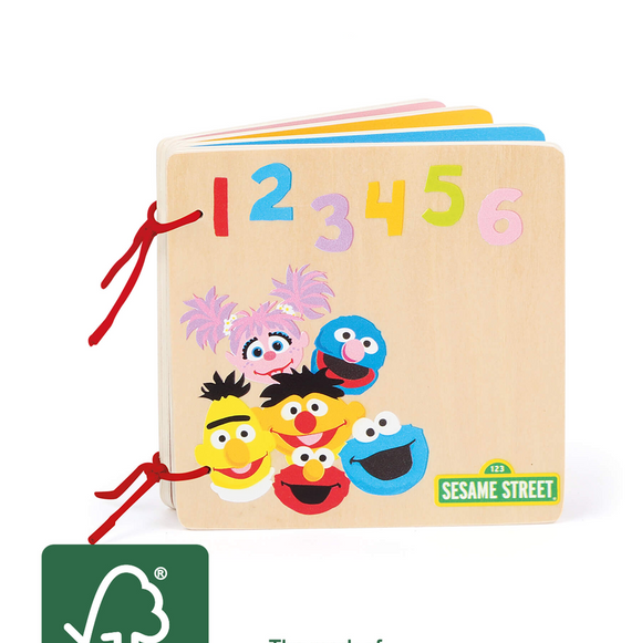 Small Foot Numbers And Colours Wooden Book