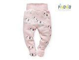PINOKIO Baby Footed Leggings Wild Animals Pink