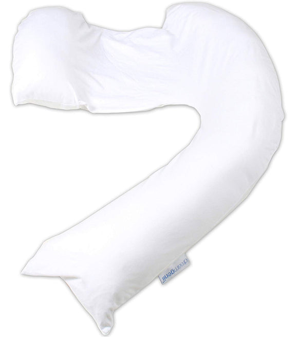 Dreamgenii Pregnancy Support & Feeding Pillow White