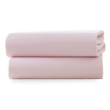 Clair de Lune 2-Pack Cotton Fitted Sheets Cot Pink 60/120