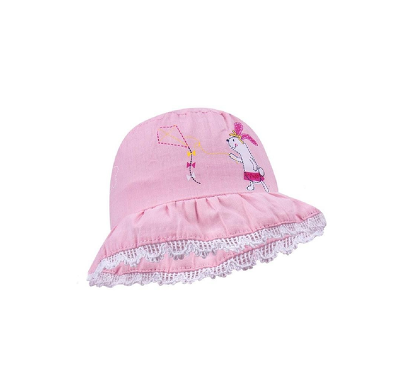 Yo Club Baby Girl Summer Sun Hat Pink (1-9mths)