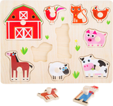 Small Foot Chunky Wooden Puzzle Farm 12mths+