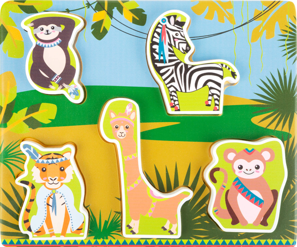 Small Foot Jungle Chunky Wooden Puzzle 12mths+