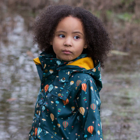 Little Green Radicals Higher Ground Waterproof Lined Raincoat (5