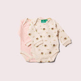 Little Green Radicals Autumn Squirrel 2-Pack Bodysuit Set (0-24mths)