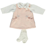 Bebetto Girls Top, Dress And Tights Set (3-12mths)