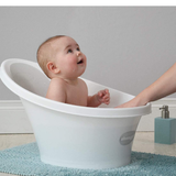 Shnuggle Baby Bath With Bum Bump Support And Foam Back Rest Blue