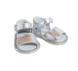 Aladino Leather Sandals Silver