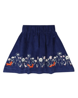Lilly and Sid Organic Collection Applique Hem Skirt Florals (2-6yrs)