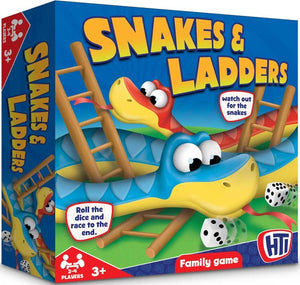 HTI Toys Traditional Snakes And Ladders Board Game