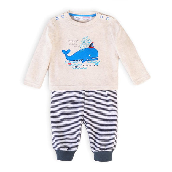 Minoti Boys Top And Trousers Set (0-12mths)