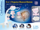 Infantino 3 in 1 Projector Musical Mobile Pink