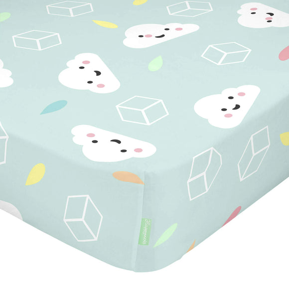 Happy Friday Rainbow Fitted Sheet Cot Bed 70/140cm