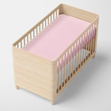 Happy Friday Basic Fitted Sheet Cot Pink 60/120cm