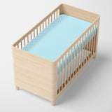 Happy Friday Basic Fitted Sheet Cot Bed Blue 70/140cm